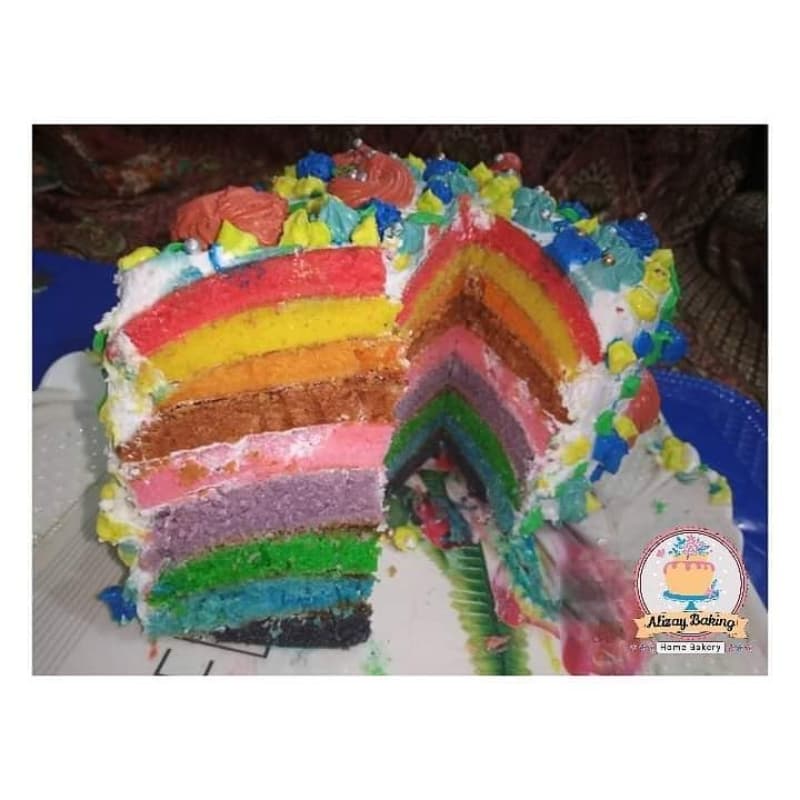Rainbow cake (4lbs)