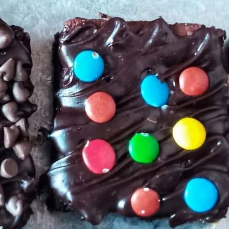 Ganache loaded brownies  ( bounties)