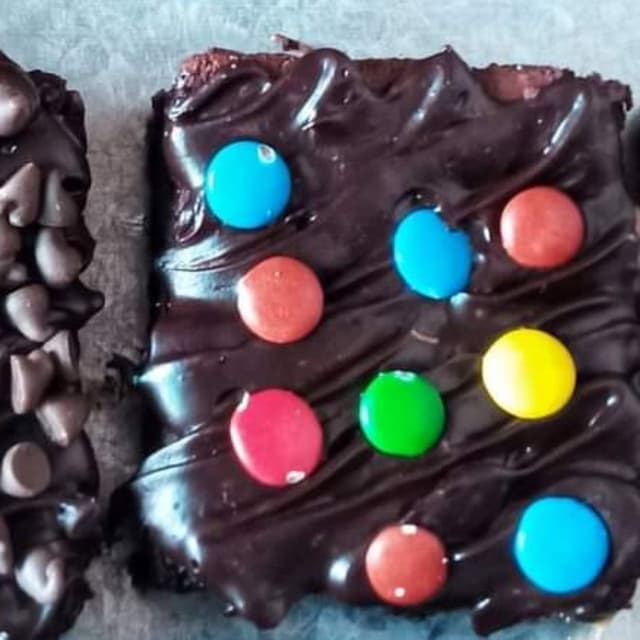 Ganache loaded brownies  ( bounties)