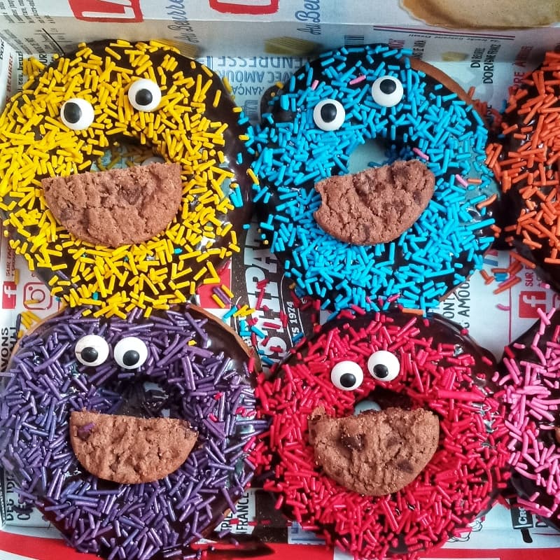 Cookie monster Donuts
