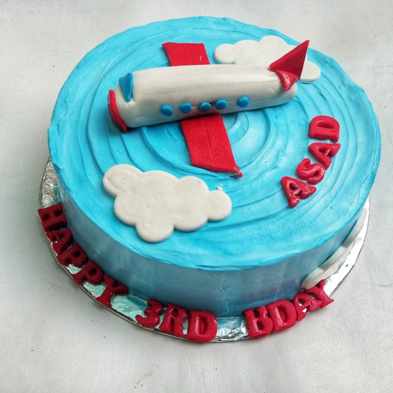 Aeroplane theme cake