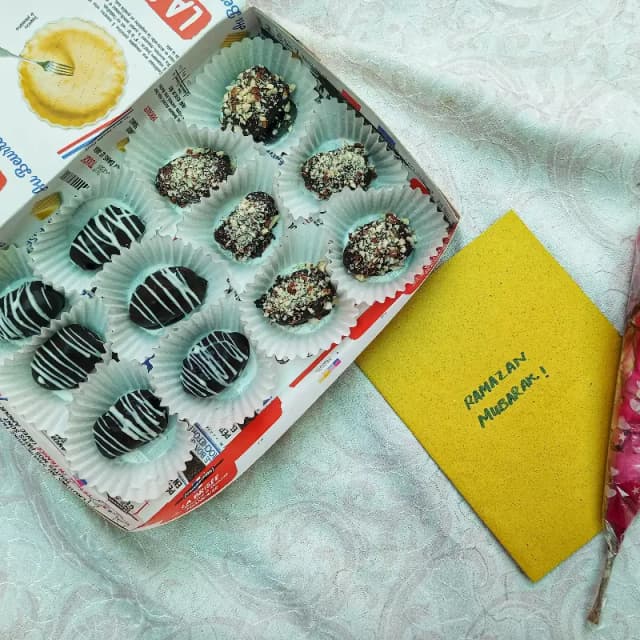 Chocolate covered dates