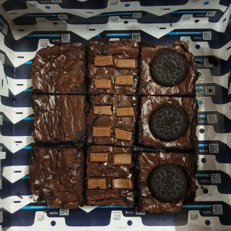 Box of assorted brownies