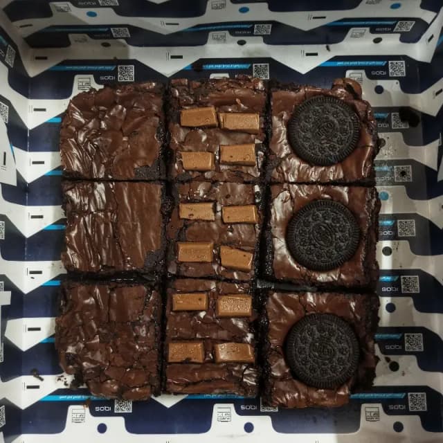 Box of assorted brownies
