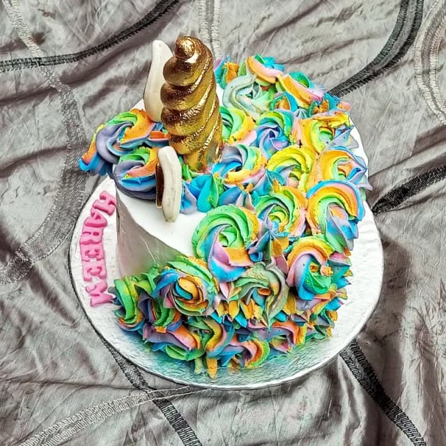 Colorful Unicorn Cake