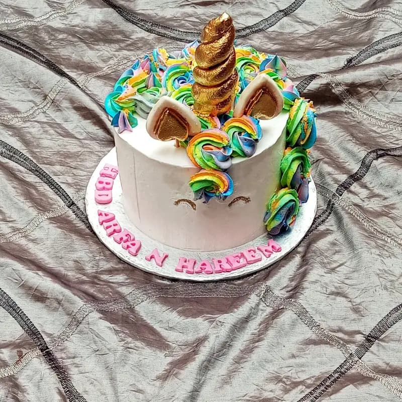 Colorful Unicorn Cake