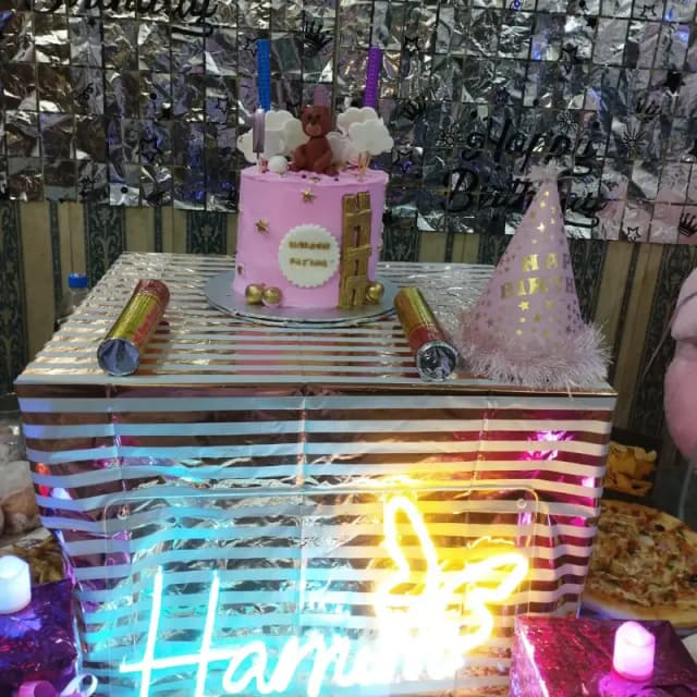 Pink Bear Theme Cake