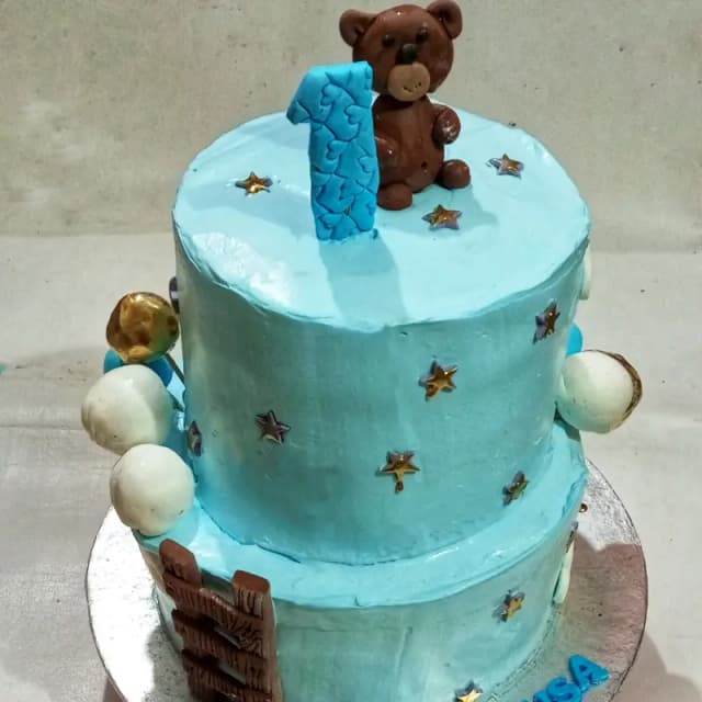 2 tier Boy Theme cake